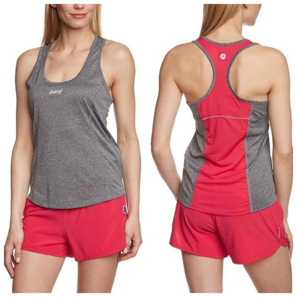 Zoot Women's Running Tank Top Sport Active Racer Back Singlet Size XL Grey New - Picture 1 of 12